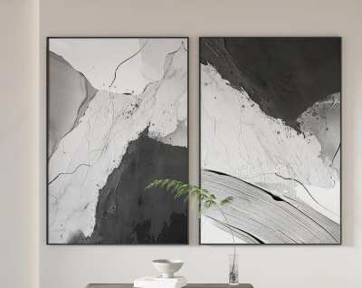 现代挂画3D模型下载